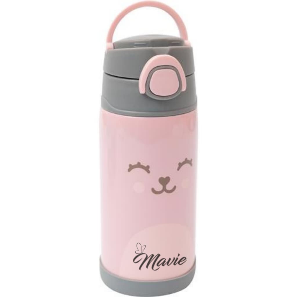Garrafa Térmica Infantil PERSONALIZADA Com NOME Parede Dupla Inox Gumy