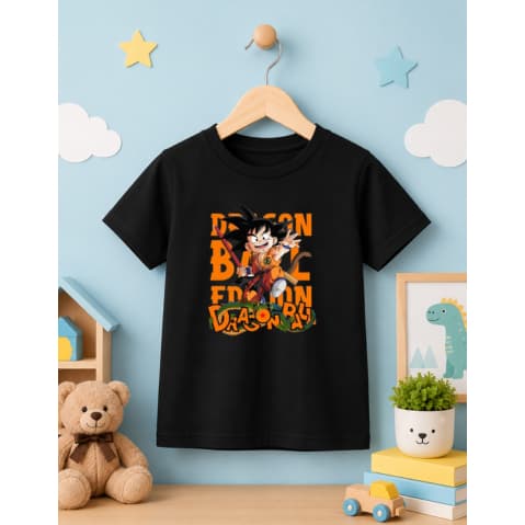 Camiseta Infantil Juvenil Unisex Goku Anime Lançamento Qualidade Premium estampado