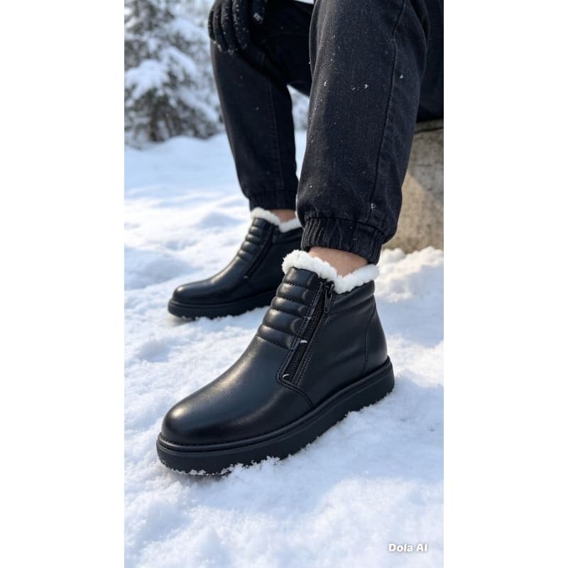 Bota Coturno inverno Frio Quentinha Confortavel Super Macia