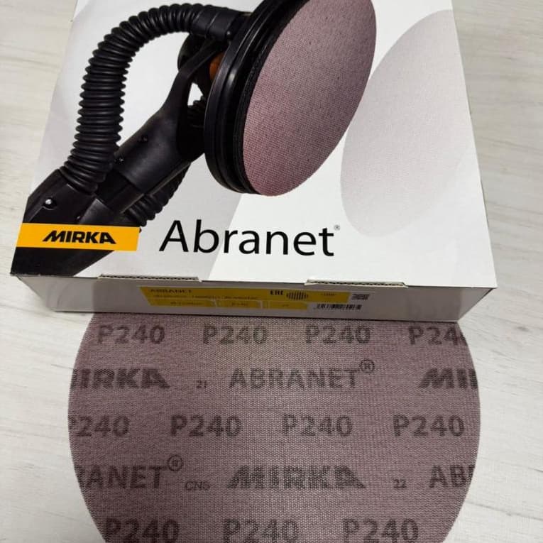Disco Lixa Tela Mirka Abranet 225mm 9 polegadas 25 Unidades Grão 240