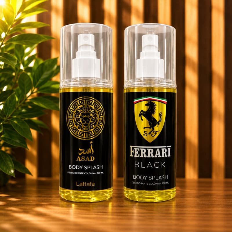 Perfume Masculino 200ml – Body Splash Fragrâncias Inspiradas em Perfumes de Luxo