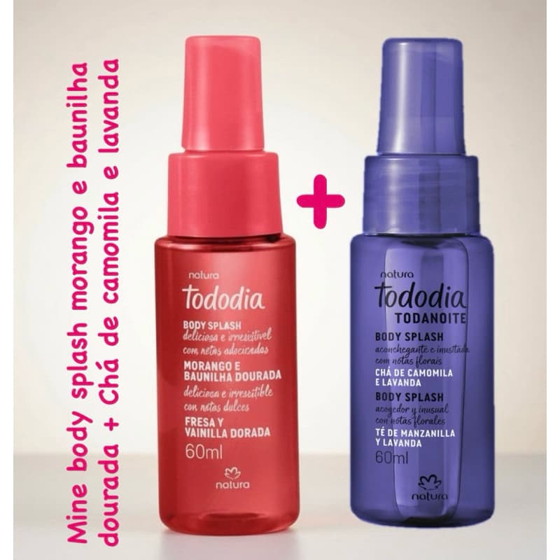Kit 2 Body Splash Natura tododia Feminino 60ml cada Variações