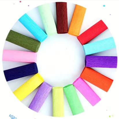 Kit 40 Rolos Papel Crepom Festa Decoração Artesanato Colorido Promoção🎀