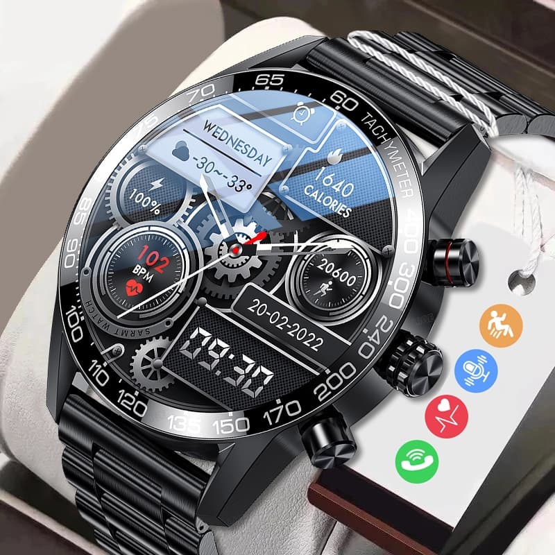 Relógio Inteligente Esportivo Monitor de Frequência Cardíaca Pressão Arterial IP67 à Prova d'Água Smartwatch