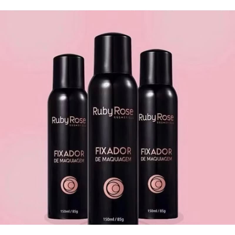 Fixador de Maquiagem Ruby Rose Spray Facial Longa Duração 150ml