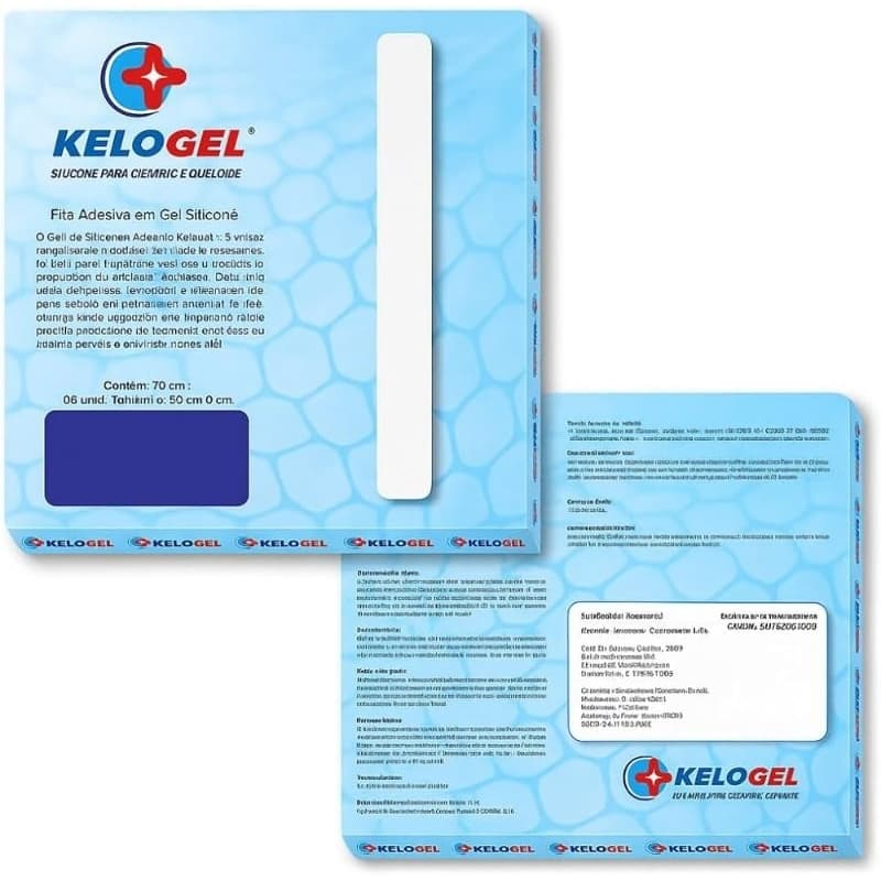 Fita de Silicone Para Cicatrizes e Queloide 70x3cm - Kelogel