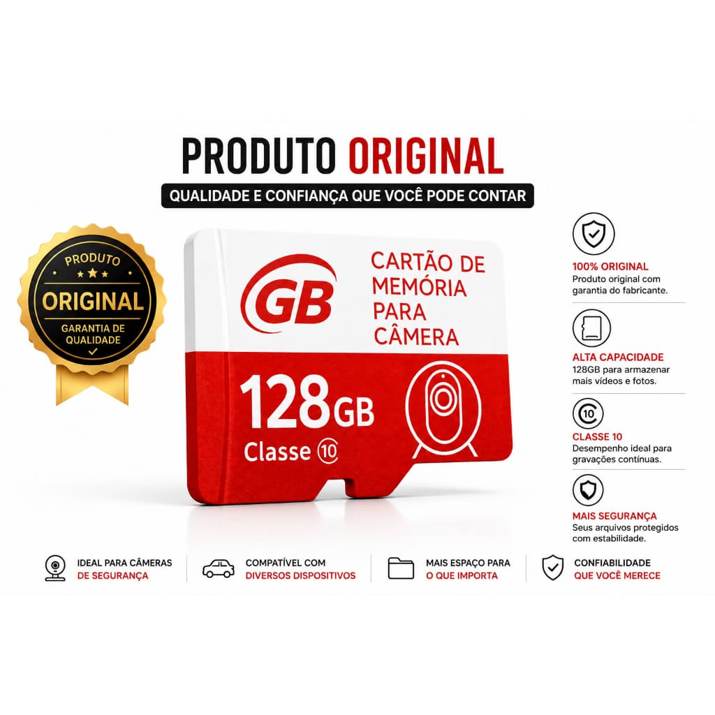 Cartão de Memoria Original GB de Alta Velocidade Câmera de Segurança