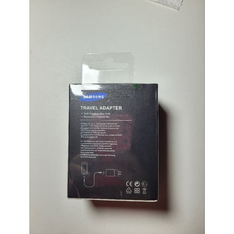Carregador Samsung Travel Adapter 25W Fast Charge Original com Cabo USB-A Para Celular Tablet
