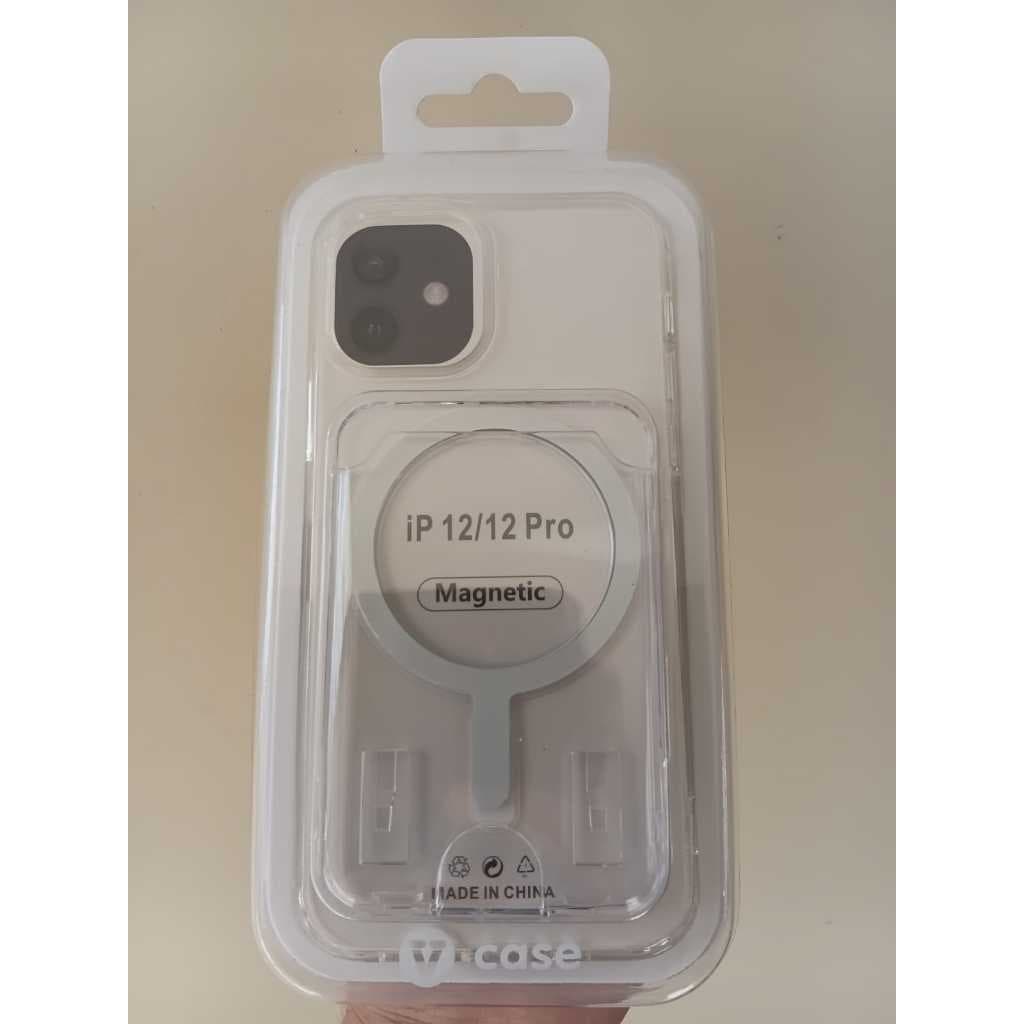 Capinha Magnética com Carteira para Iphone 12/12Pro Transparente