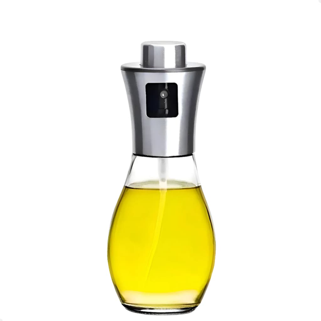 Spray Borrifador de Azeite Dispenser 200ml Galheteiro Vidro para Óleo e Vinagre