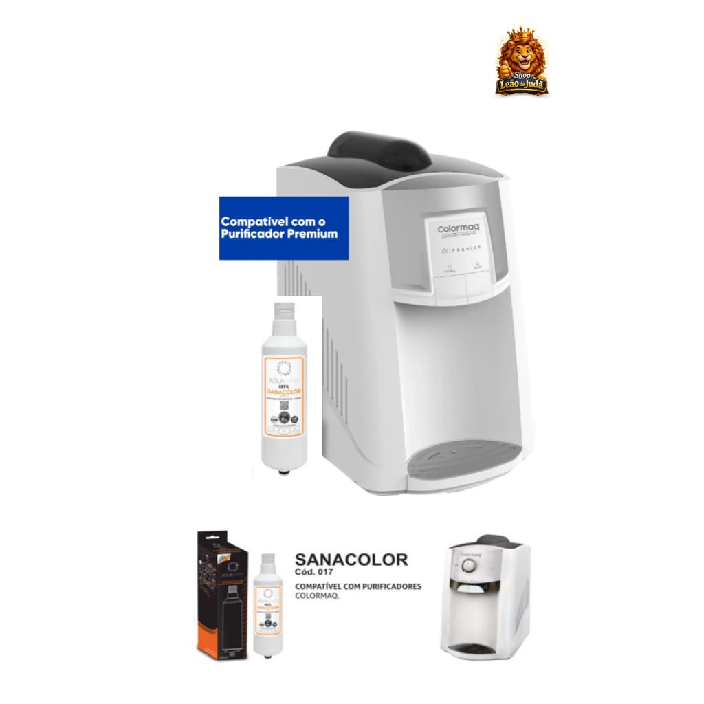 Refil Filtro Purificador Água Compatível Colormaq Premium Sanacolor Água Sana