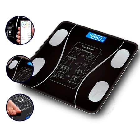 Balança Corporal Digital com Bluetooth para Medição Inteligente 180kg