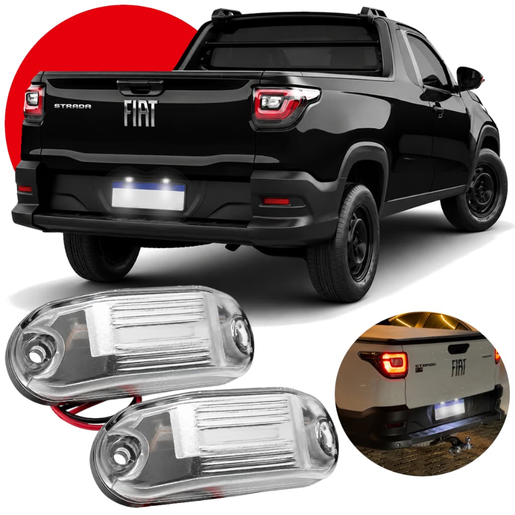 Luz Led Iluminação Placa Traseira Lâmpada Iluminar Clarear Placa Carro Camionete Universal