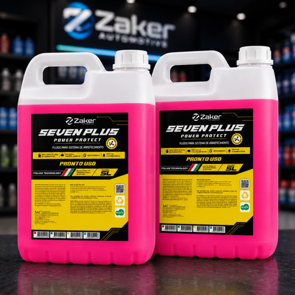 Kit 2 Unid Aditivo Fluido Anticorrosivo Rosa 10L Pronto Uso Original Zaker Hb20 Polo Onix Kwid Fit