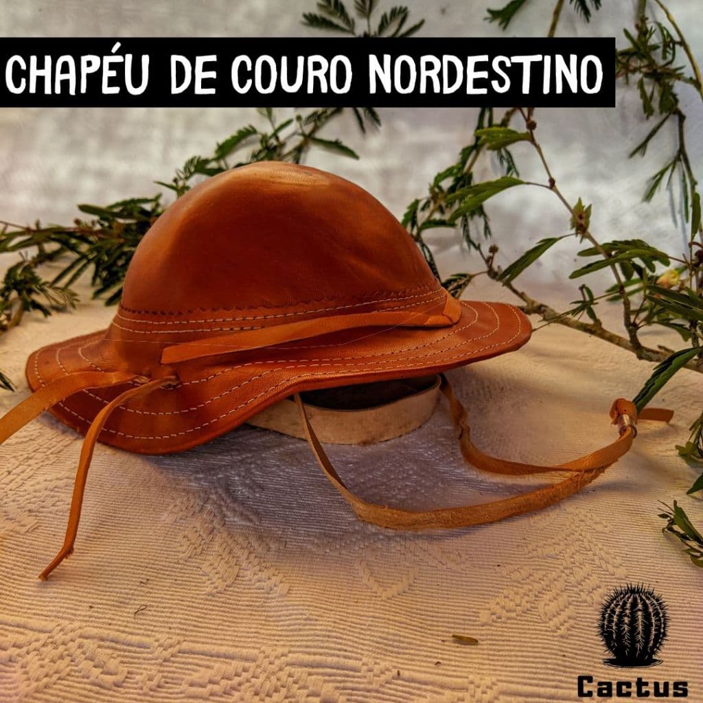Chapéu Couro Nordestino Vaqueiro Cabana Copasol Adulto e infantil cangaceiro Festa junina são João