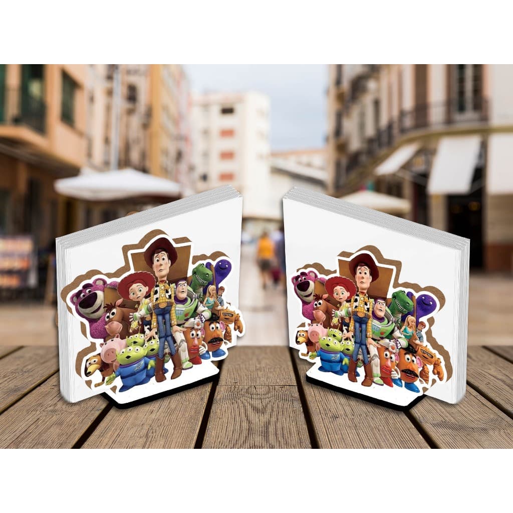 Kit 10 Centro de Mesa Porta Guardanapo Toy Story Todos