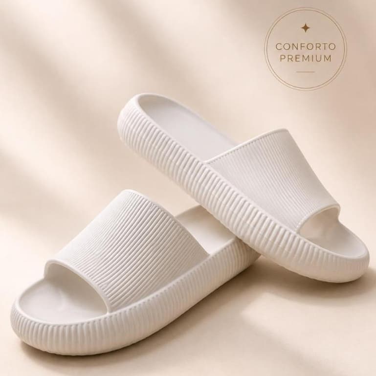 Chinelo Nuvem Feminino Macio Leve Antiderrapante Slide Confortável Casual Ortopédico Envio Rápido