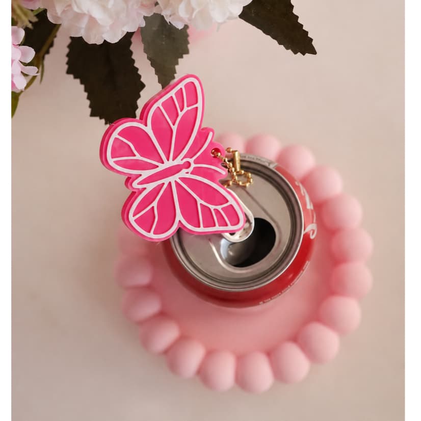 Chaveiro Abridor de Lata borboleta SOS NAILS UNHAS SEGURAS, brindes, presente