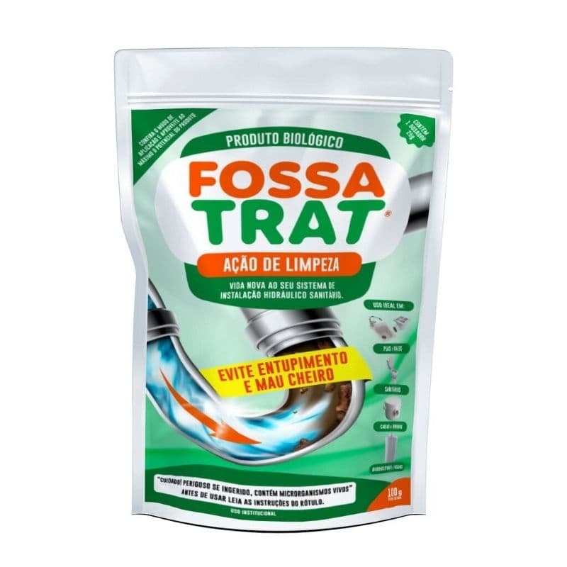 Fossa Trat Solução Biológica para fossas e caixas de gordura 100g