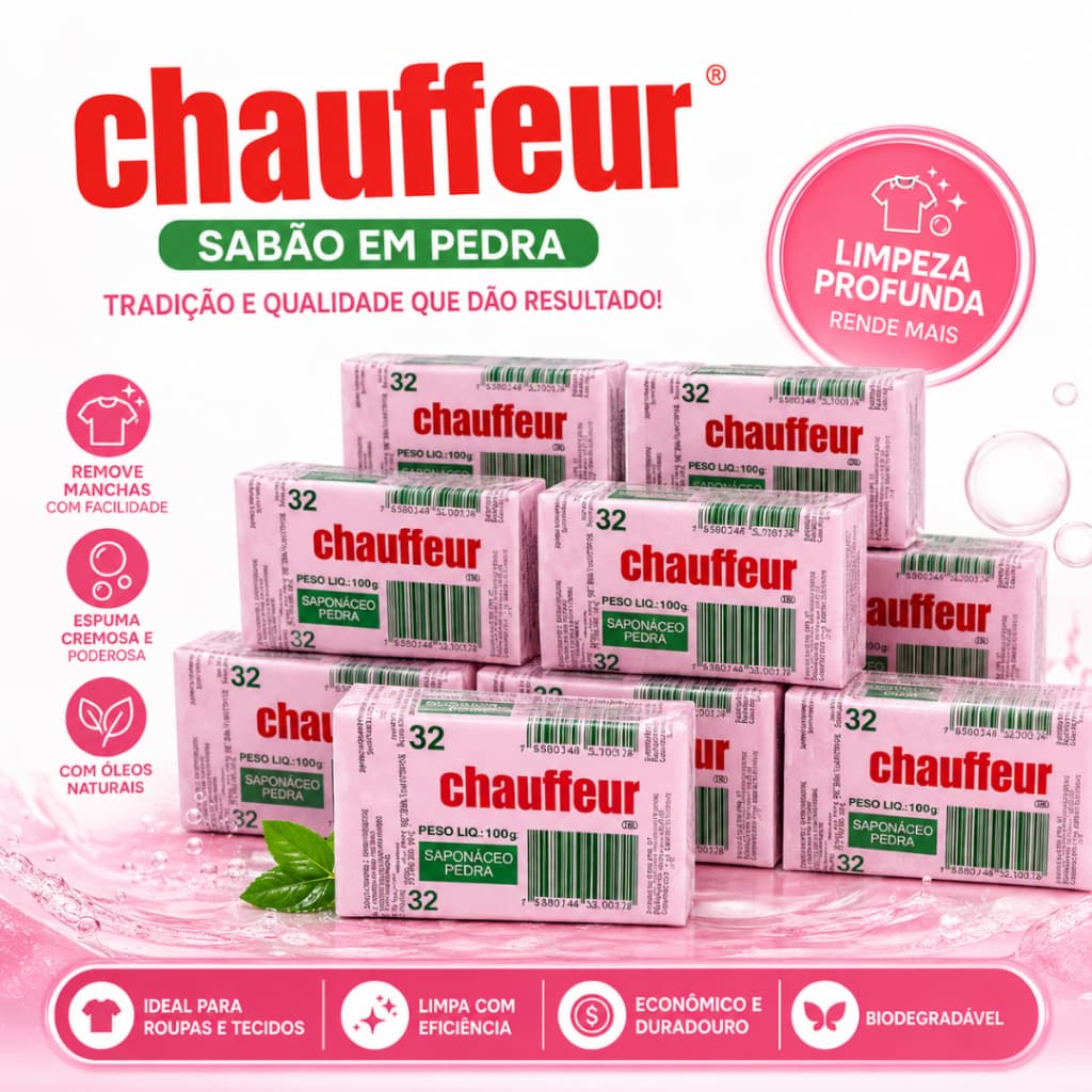 Sabão Sabonete Mecânico Barra Chauffeur Higiyés Graxa Óleo Sujeira Pesada Limpeza Profissional