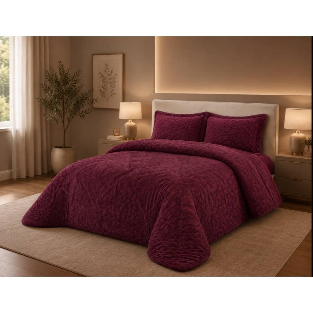 Kit Coberdrom + Porta Travesseiro Fronha Toque Ultra Macio Habitat 100% Poliéster Costura Reforçada