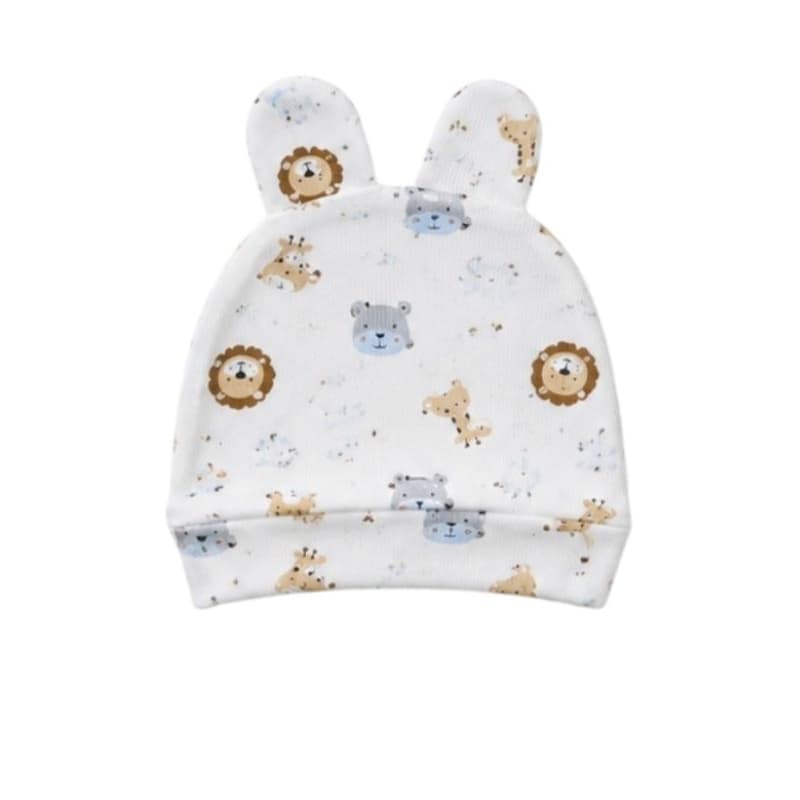 Touca Com Orelhinhas Para Bebê Reborn Algodão Roupa de Inverno Enxoval