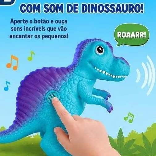Dino Brinquedo que faz Barulho De Dinossauro , World Baby Cotiplás