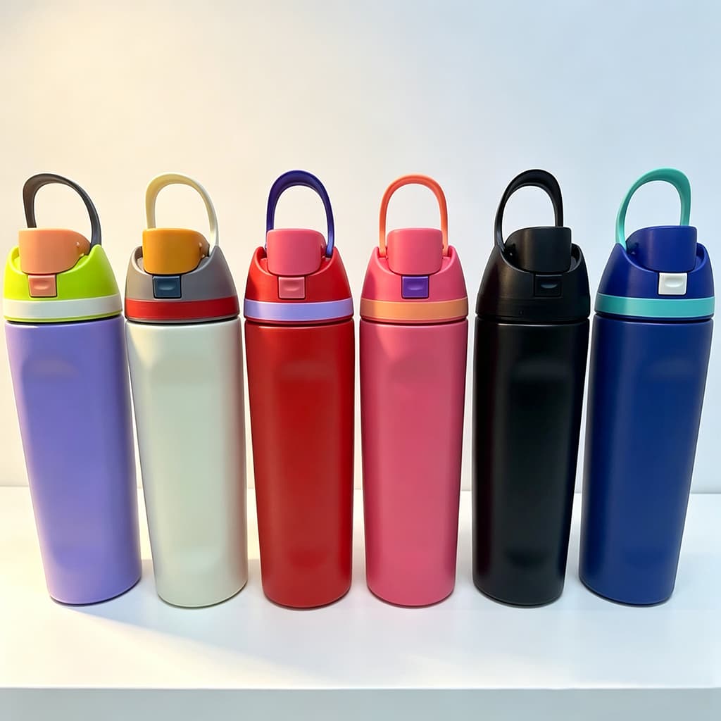 Copo Térmico 600ml 800ml Compacto com Alça e Dois Bicos – Garrafa para Esporte, Viagem e Uso Diário Coala