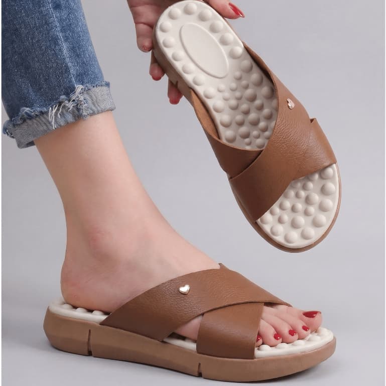 Tamanco Feminino Chinelo Ortopédico Anatômico Massageador Papete Plataforma Confort
