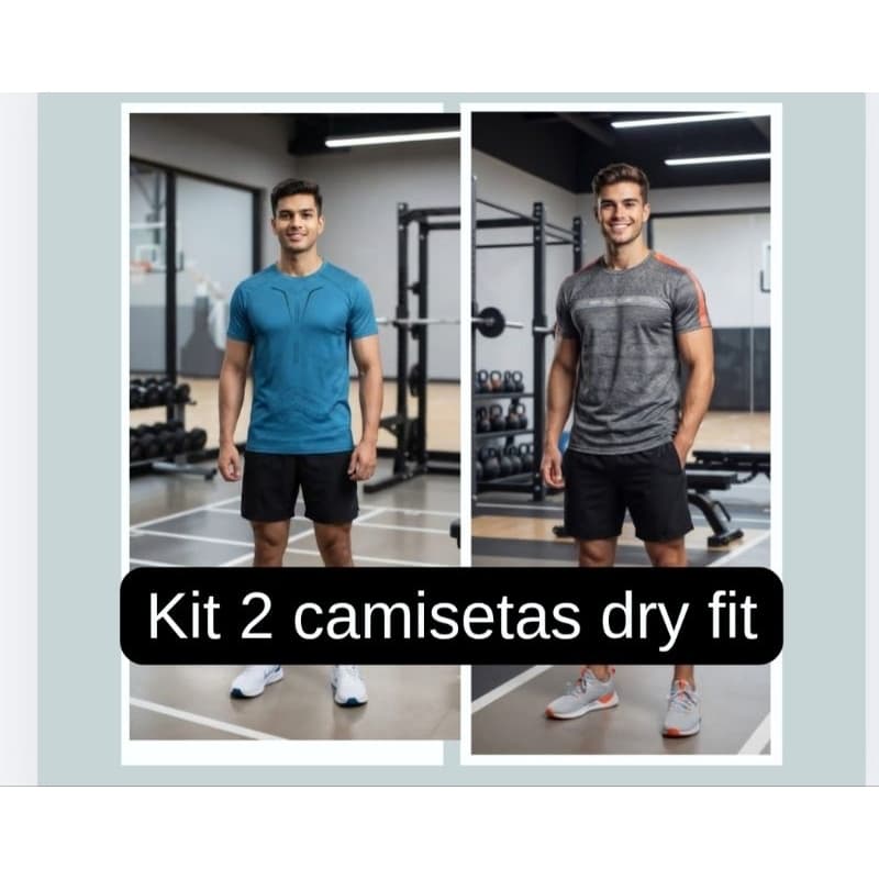 KIT 2 camiseta DRY FIT MASCULINA