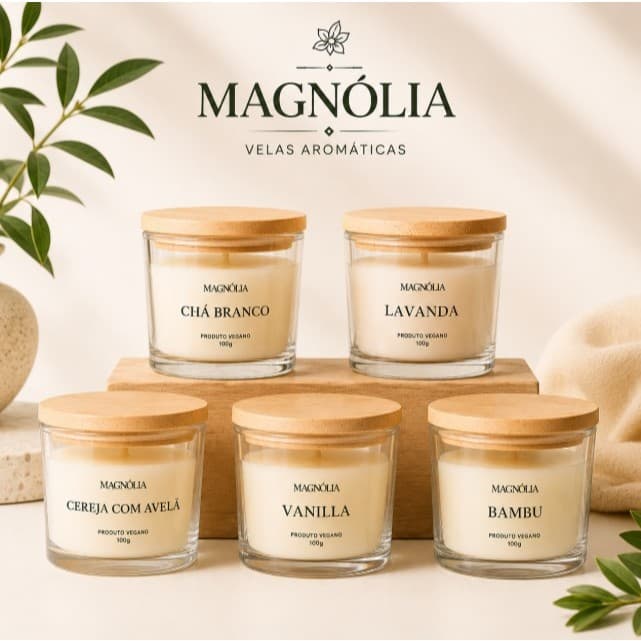 Vela Aromática perfumada | Essência Premium 100g | Casa e Decoração | Presente e Lembrancinha | Escolha o Aroma