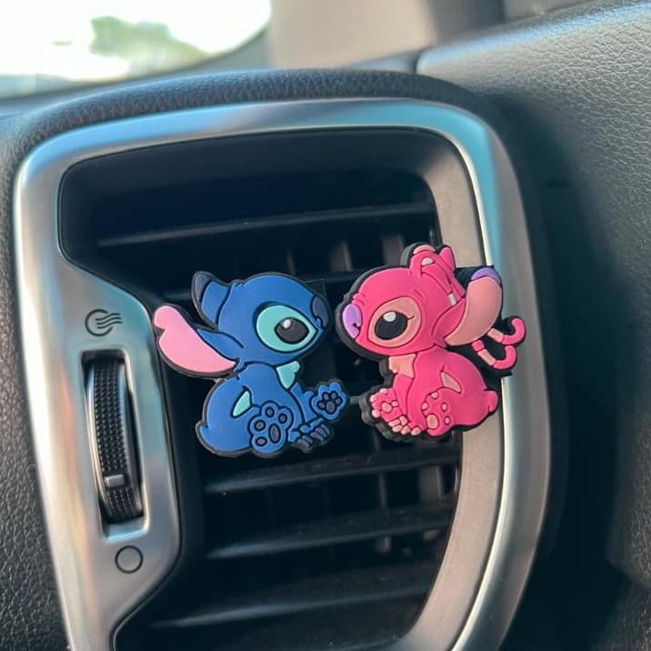 Cheirinho para Carro Stitch e Angel (Aromatizador para Perfumar e Decorar)