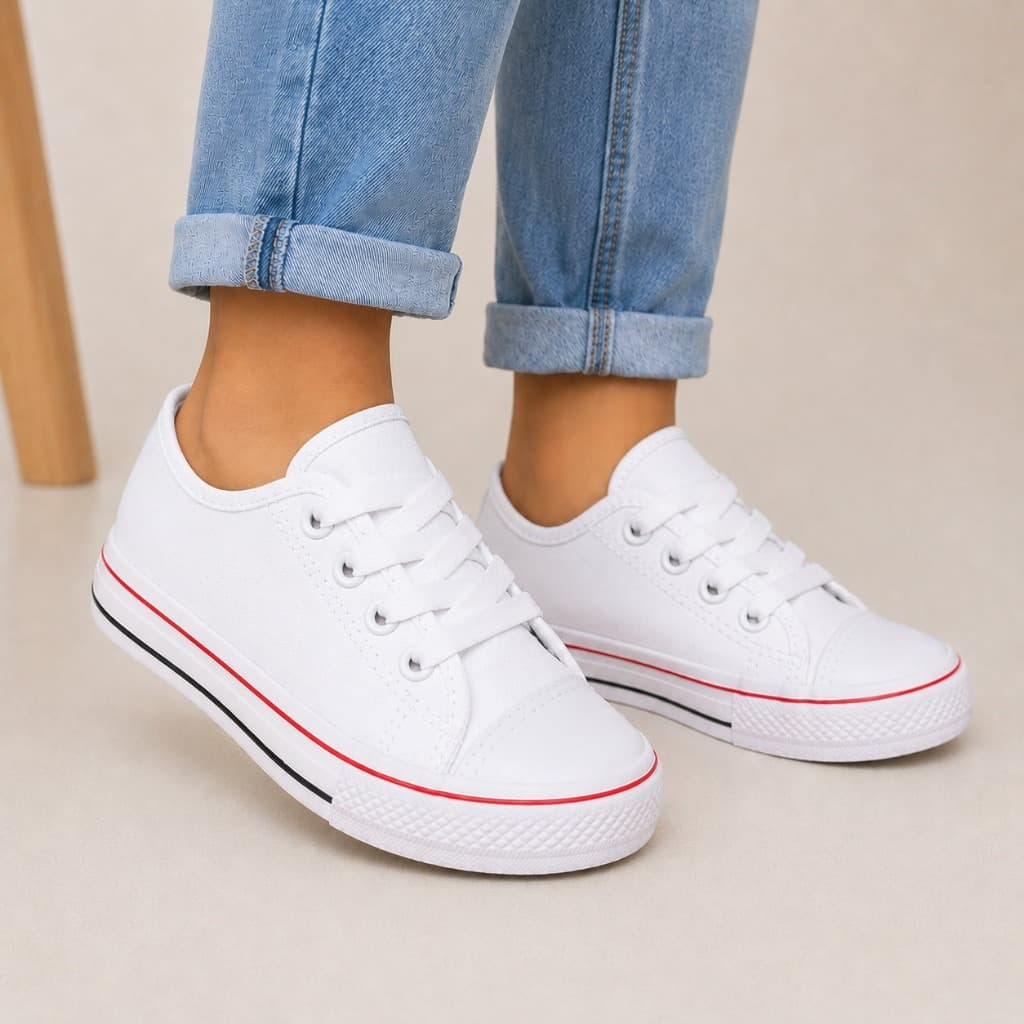 Tênis Casual Vintage Star Confortável Preto Branco bordo – Homem, Mulher, Masculino e Feminino