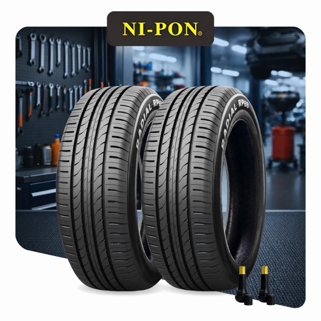 Kit 2 Pneu Aro 17 - 215/60 R17 Original Nipon 96H RP68 + Bicos de Ar [Brinde]