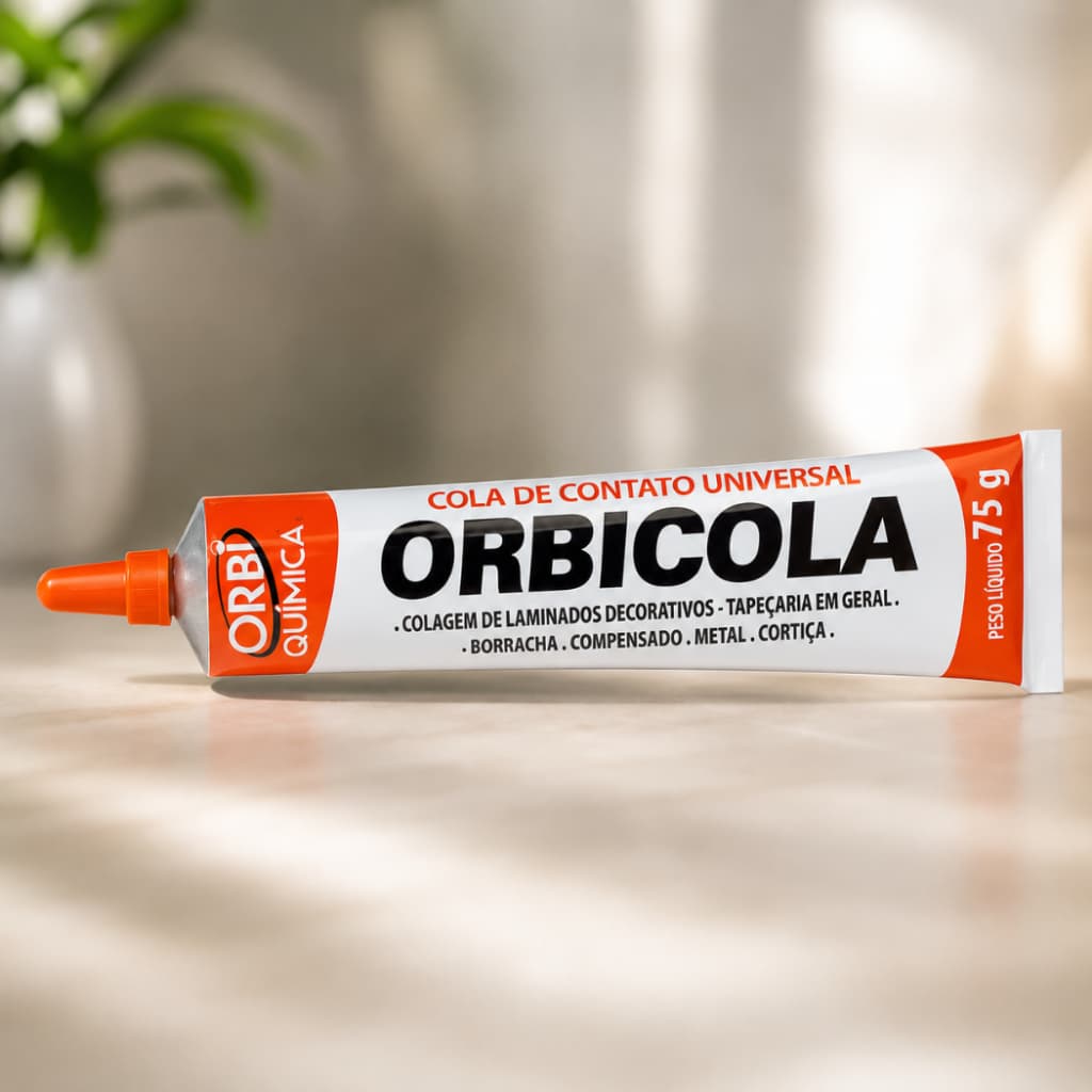 Cola de Contato Orbicola 75g Universal Alta Resistência Para Madeira Couro Borracha Metal