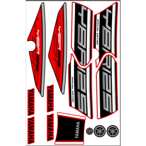 KIT DE ADESIVOS PARA MODELO YAMAHA YBR 2009-2012