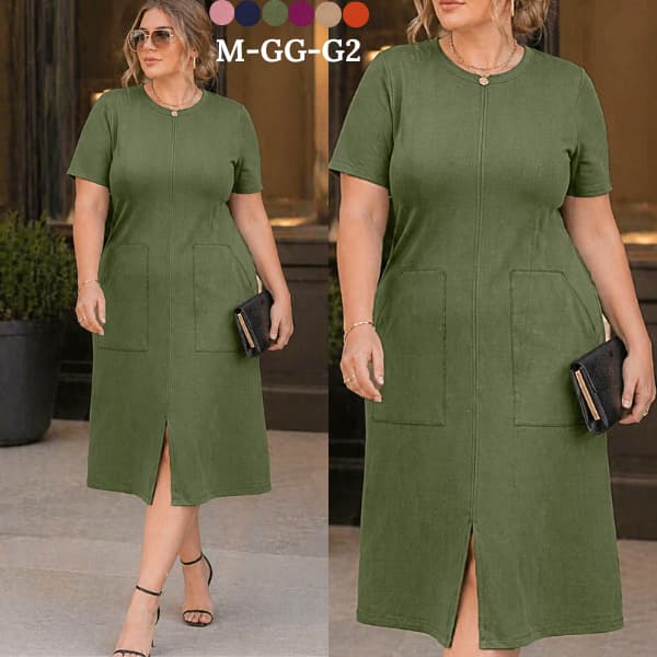 Vestido feminino elegantes plus size casual vestido femininas moda verão longa basica roupa feminina versatl grande