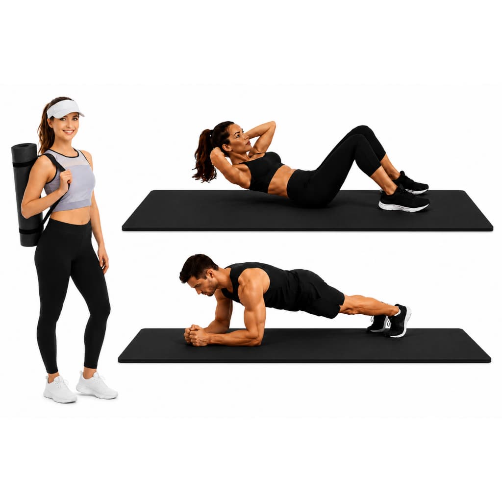 Colchonete Tapete Eva 1.80m comprimento 50cm de largura para Academia Exercício Treino Ioga e pilates