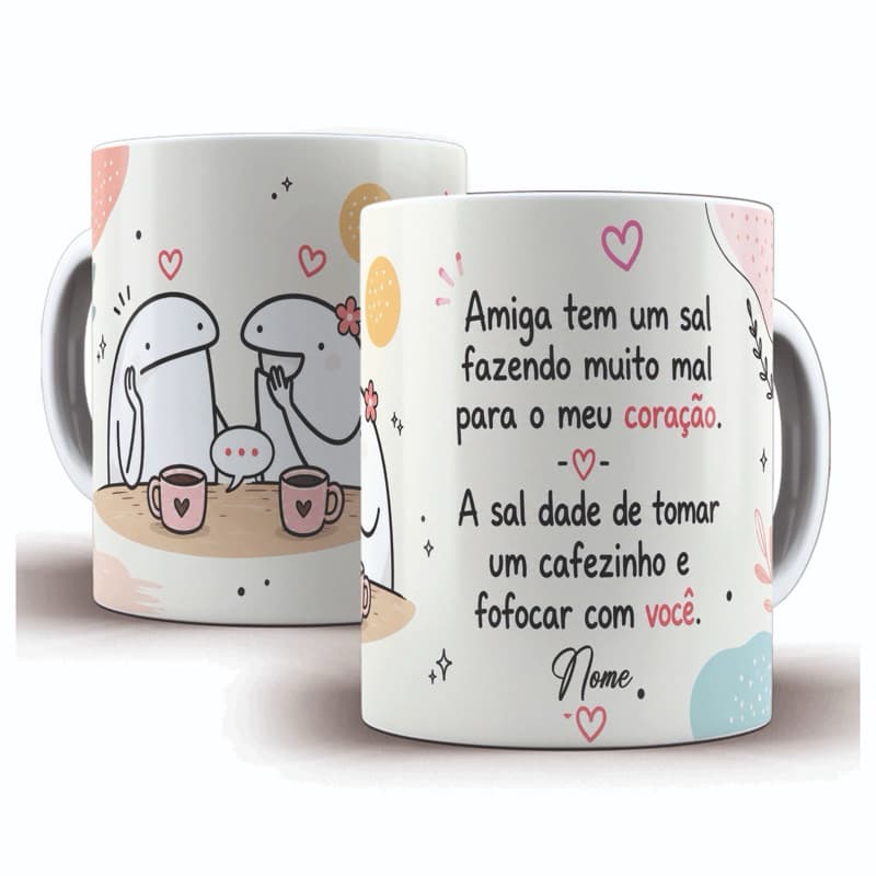 caneca xícara personalizada melhores amigas best presente amiga