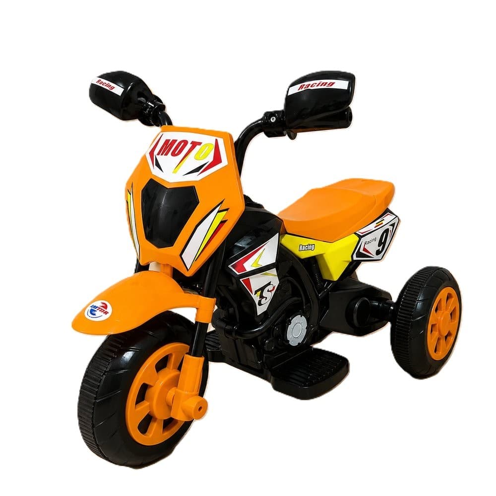 Moto Eletrica Infantil Triciclo Cross Luz Led Bateria Recargavel Velocidade Segura Profissional Brinquedo