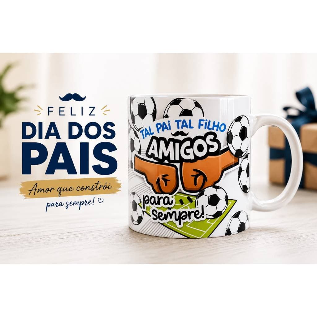 Caneca Dia Dos Pais - Presente para Pai - Tal pai Tal filho