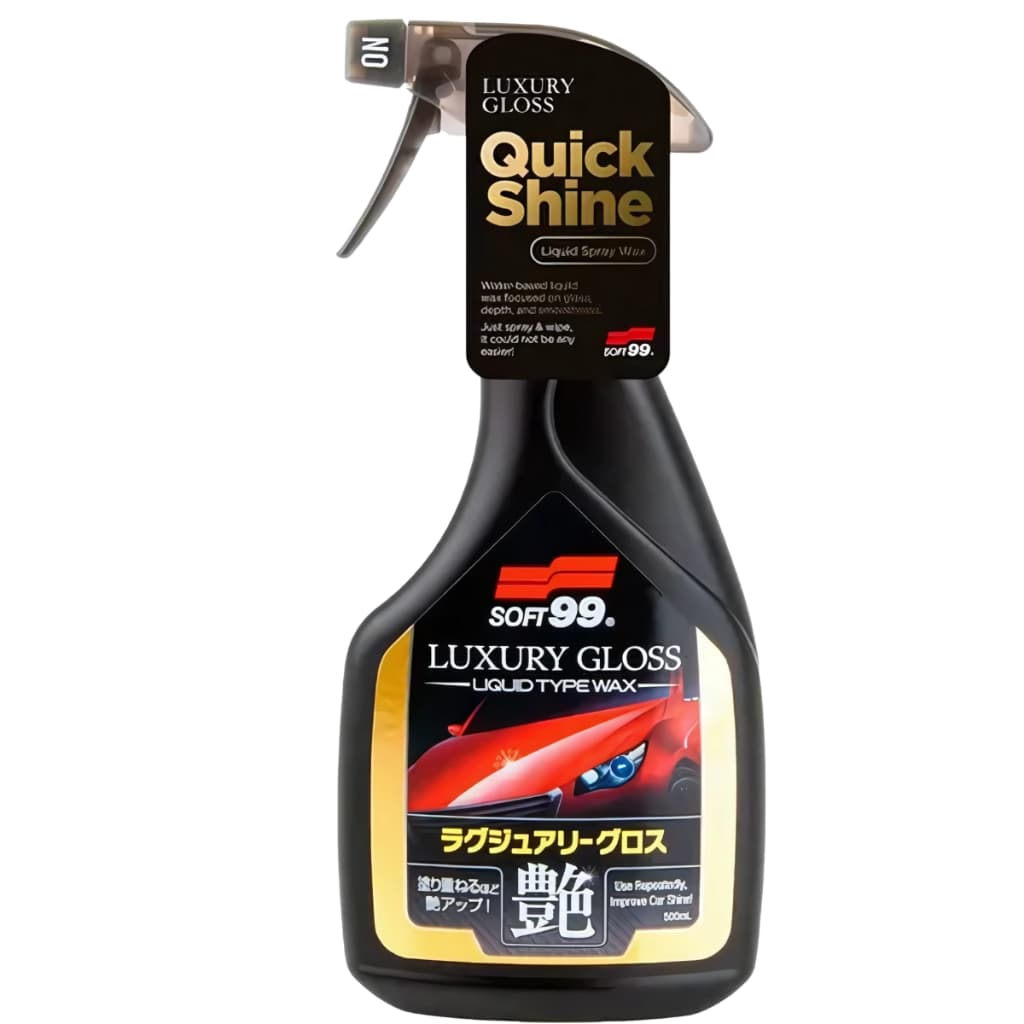 SOFT99 Cera líquida 500ML Cristalizadora Tira Riscos Repele Água LUXURY GLOSS