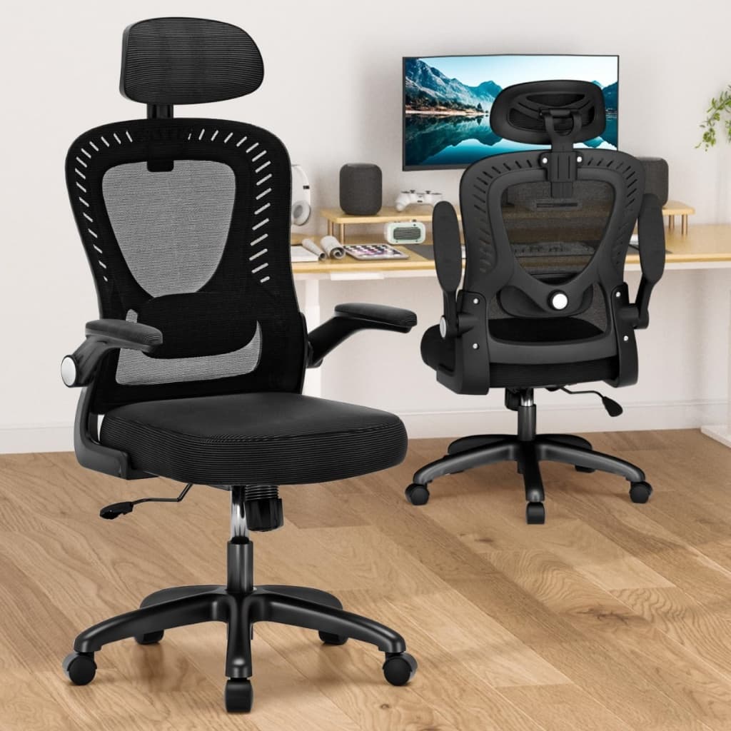Cadeira  Escritório Ergonômica Malha Respirável Lombar Adaptável