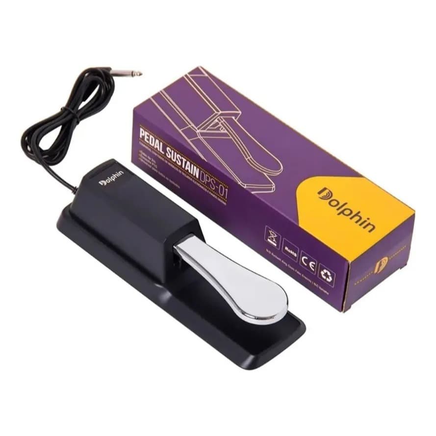 Pedal Sustain Dolphin DPS-01 Universal Para Teclado Piano Digital