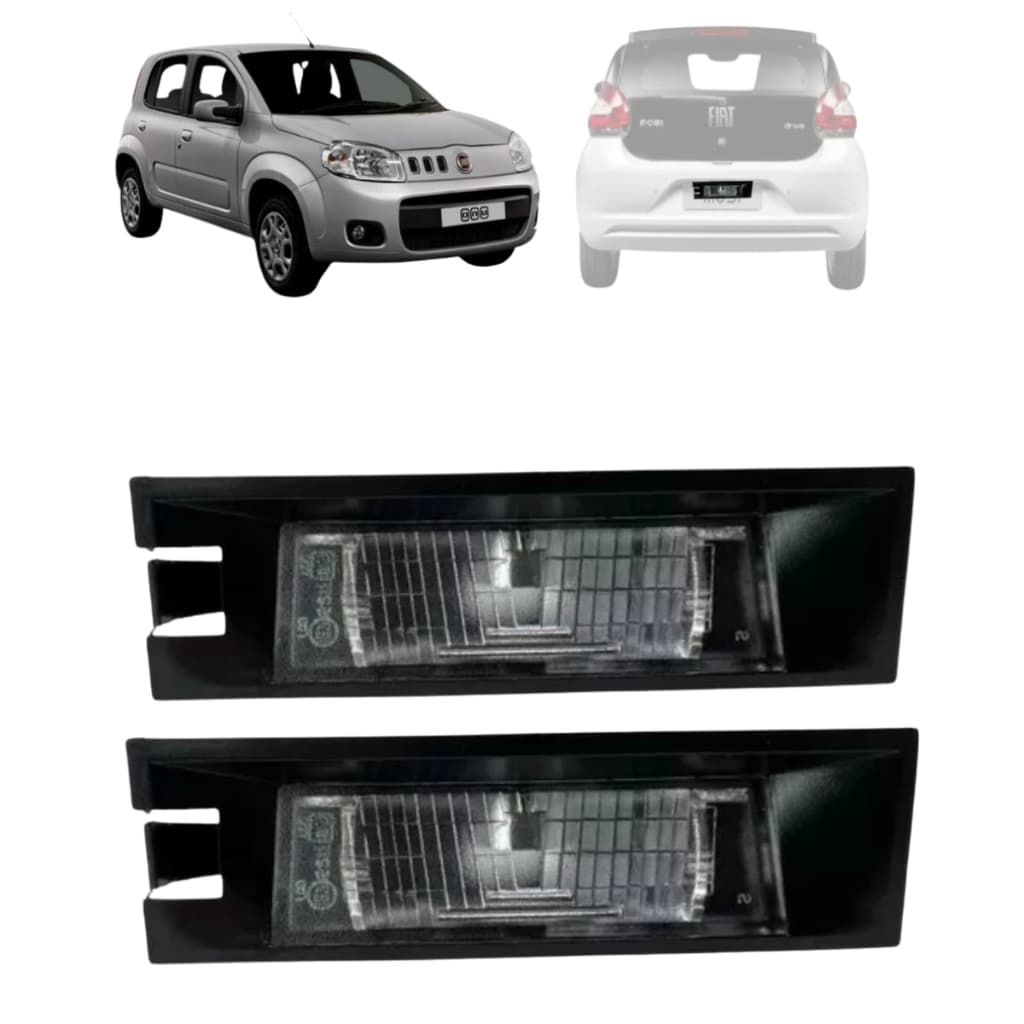 Lanterna De Placa Palio 2008 Uno Vivace Mobi + LED BRINDE