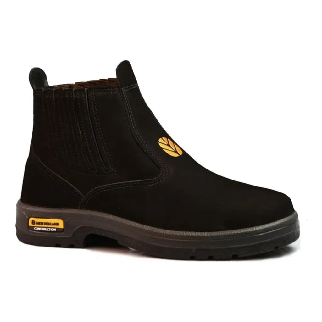 Botina New Holland Torreano Bota Trabalho Couro Nobuck Original para Fazenda