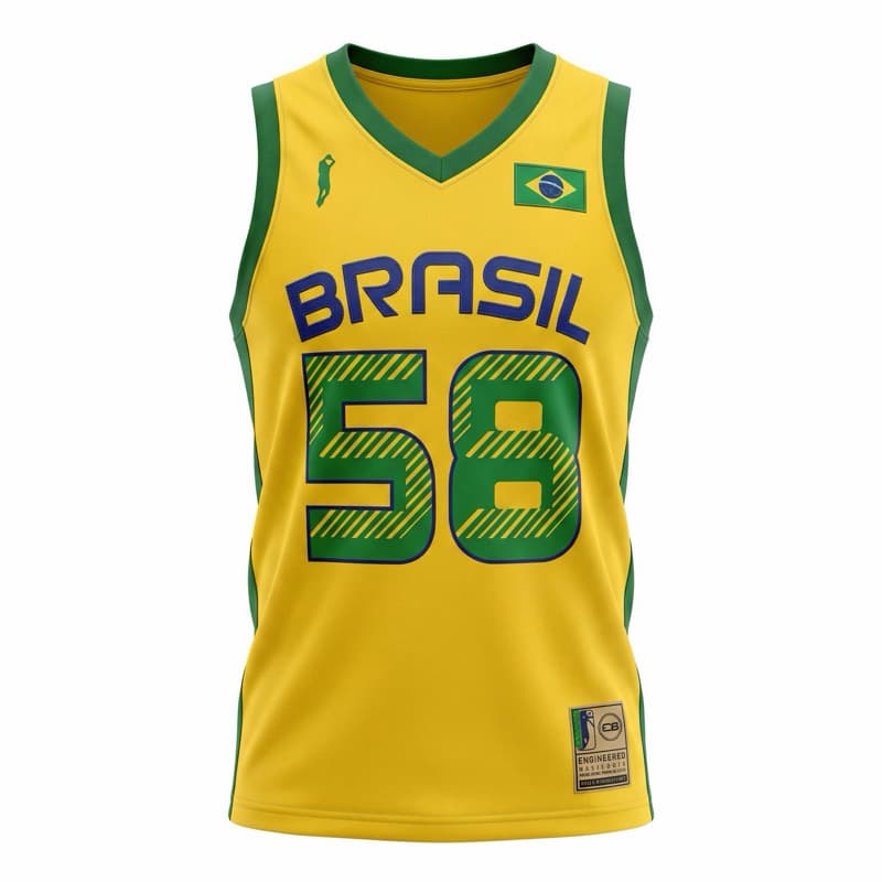 Regata Camiseta Masculina Brasil azul
