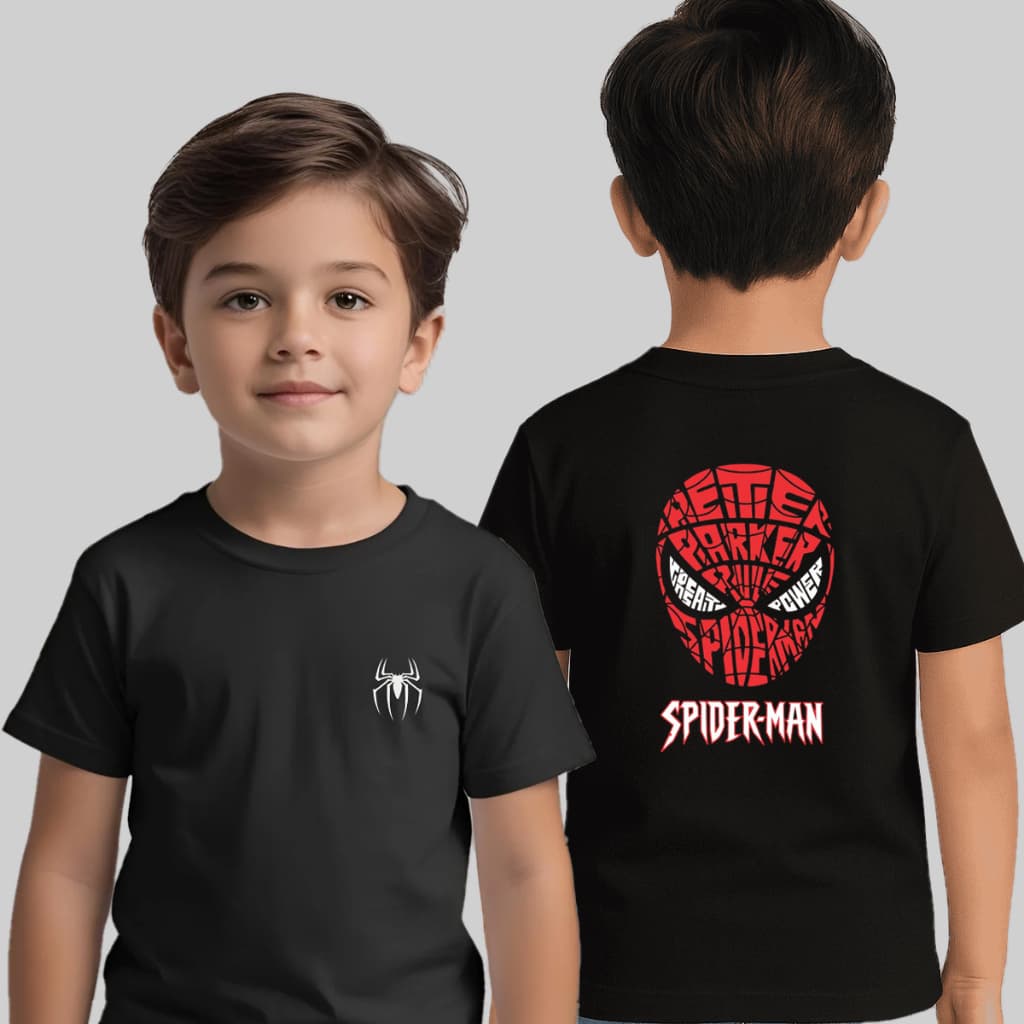 Camiseta Infantil Masculina Homem Aranha Spider Man 100& Algodão