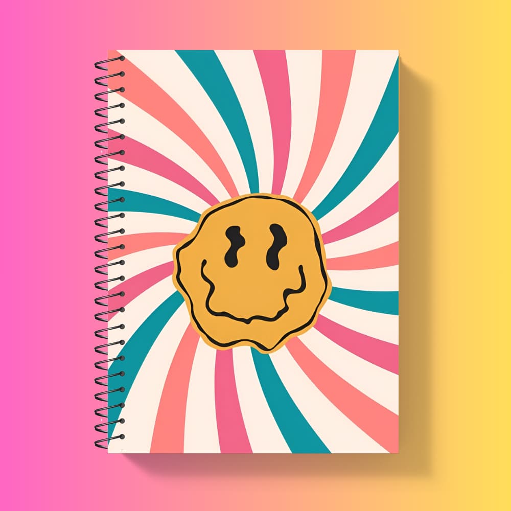 Caderno Personalizado Retro Capa dura 1,10 e 20 materias