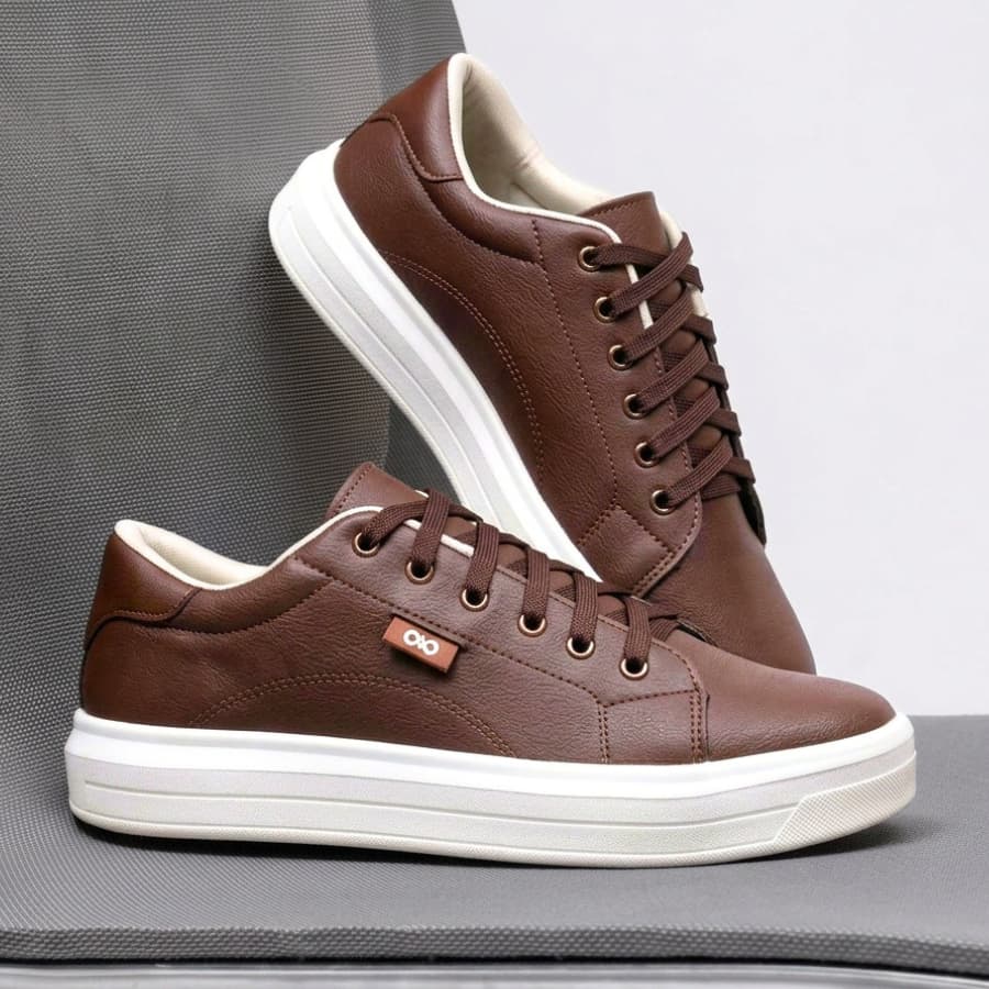 Tênis Social Masculino na Moda Sapatenis Masculino Clássico Confortável Macio Leve Duradouro